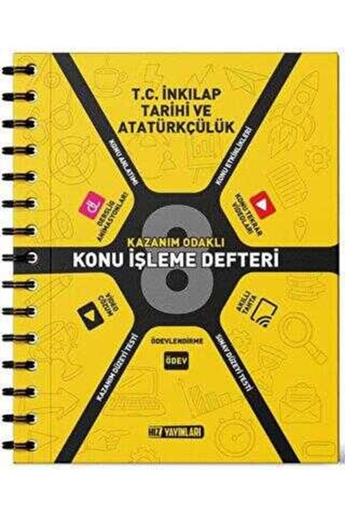 HIZ 8.SINIF T.C. İNKILAP TARİHİ VE ATATÜRKÇÜLÜK KONU İŞLEME DEFTERİ 24-25