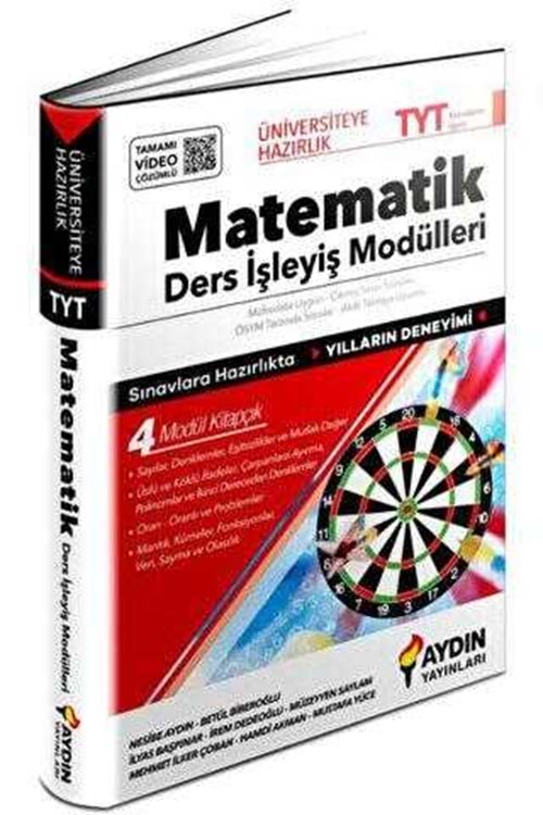AYDIN ÜNİVERSİTEYE HAZIRLIK TYT MATEMATİK DERS İŞLEYİŞ MODÜLLERİ
