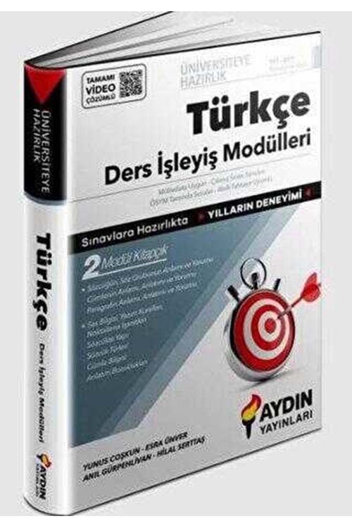 AYDIN ÜNİVERSİTEYE HAZIRLIK TYT TÜRKÇE DERS İŞLEYİŞ MODÜLLERİ