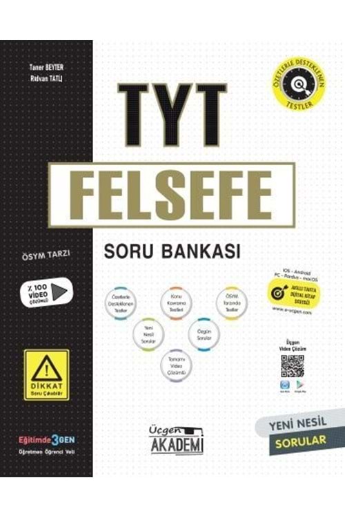 ÜÇGEN AKADEMİ TYT FELSEFE - SORU BANKASI