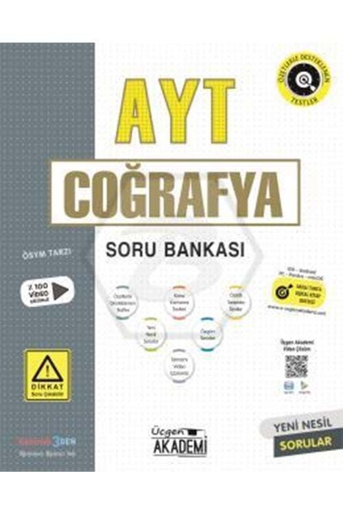 ÜÇGEN AKADEMİ AYT COĞRAFYA - SORU BANKASI