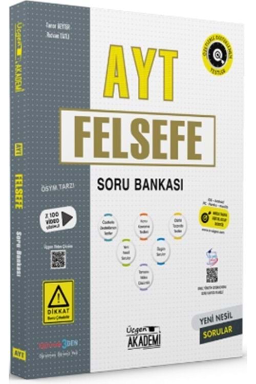 ÜÇGEN AKADEMİ AYT FELSEFE - SORU BANKASI