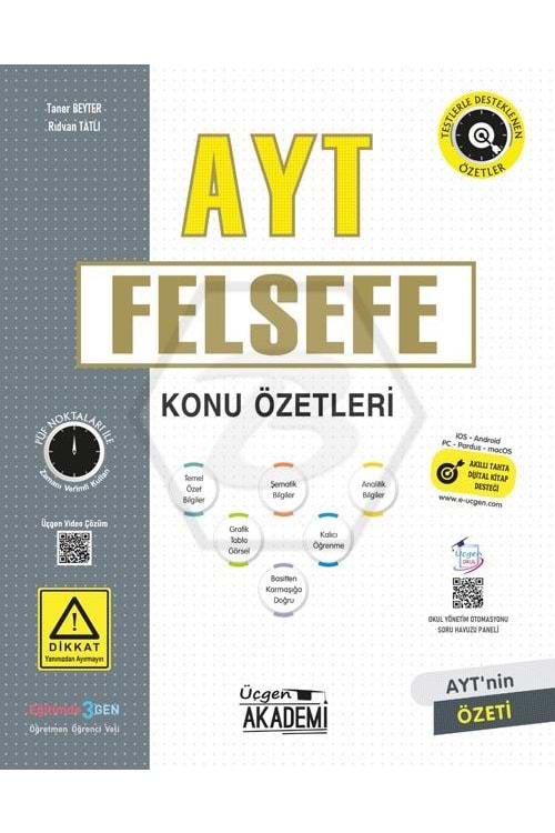 ÜÇGEN AKADEMİ AYT FELSEFE - KONU ÖZETLERİ