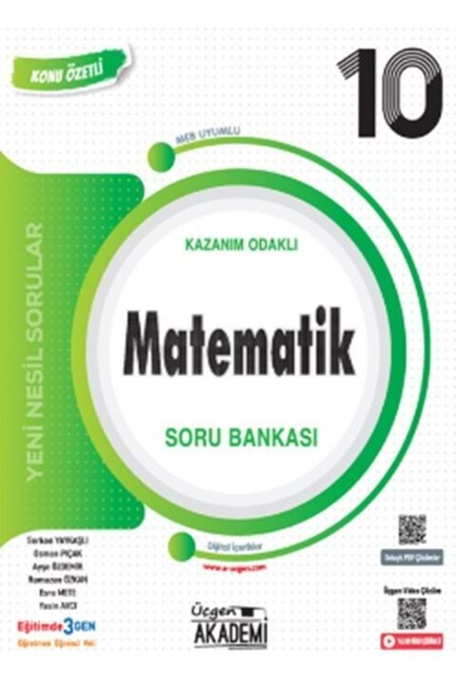 ÜÇGEN AKADEMİ 10.SINIF - KONUNUN ÖZÜ - MATEMATİK - KÖSB
