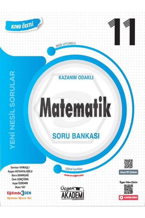 ÜÇGEN AKADEMİ 11.SINIF - KONUNUN ÖZÜ - MATEMATİK - KÖSB