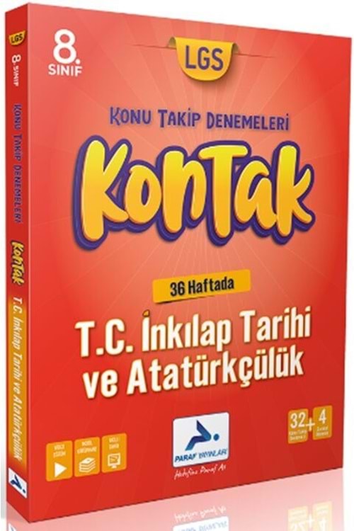 PARAF 8.SINIF İNKILAP TAR 36 LI KONTAK DENEME (KONU TAKİP DENEMELERİ)