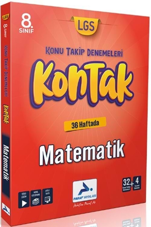PARAF 8.SINIF MATEMATİK 36 LI KONTAK DENEME (KONU TAKİP DENEMELERİ)