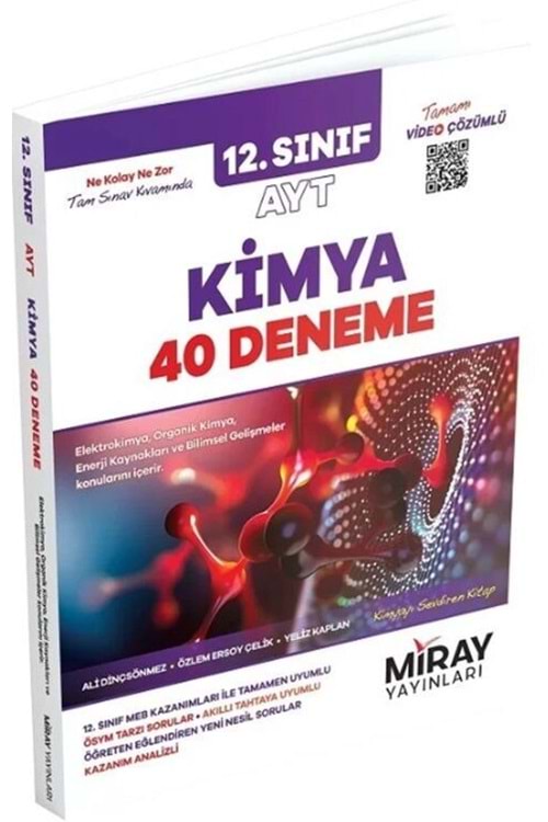 MİRAY 12.SINIF AYT KİMYA 40 DENEME