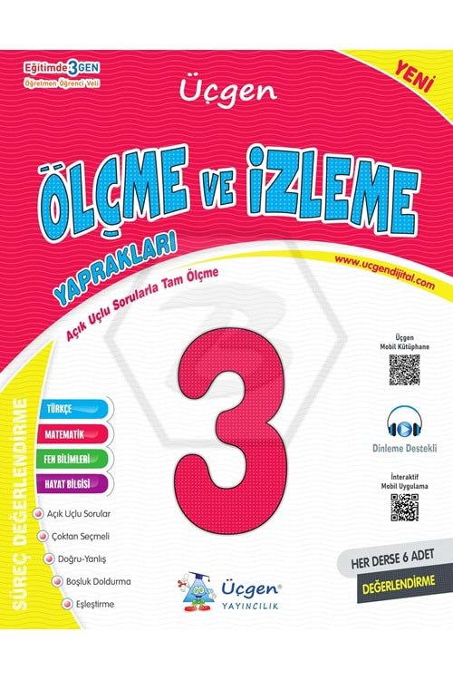 ÜÇGEN 3.SINIF SÜREÇ VE ÖLÇME DEĞERLENDİRME - SINAV KİTA