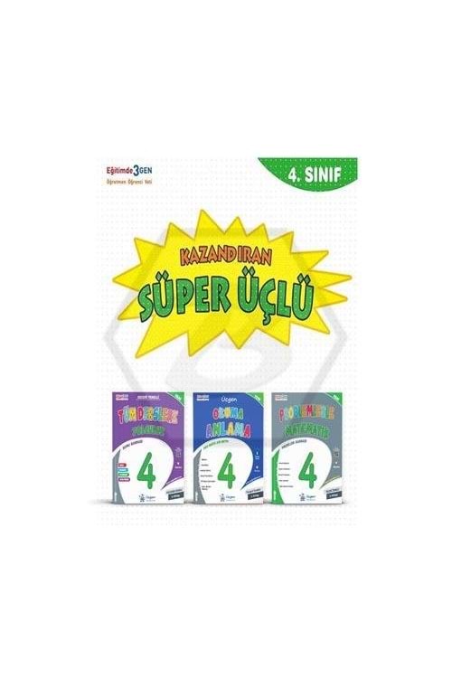ÜÇGEN 4.SINIF - SÜPER ÜÇLÜ - KAZANDIRAN KİTAPLAR SETİ -