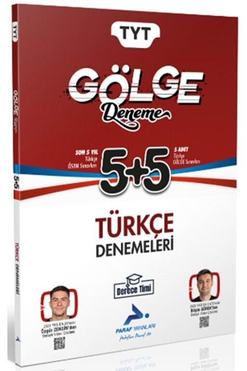 PARAF DERECE TİMİ TYT TÜRKÇE GÖLGE DENEME 5+5