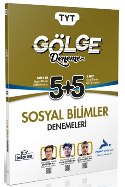PARAF DERECE TİMİ TYT SOSYAL BİL.GÖLGE DENEME 5+5