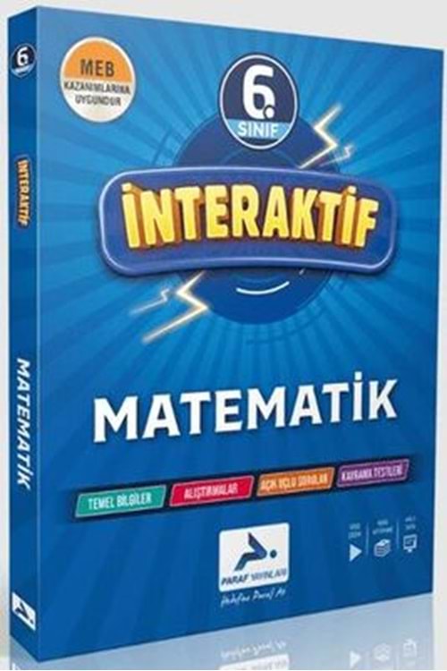 PARAF 6.SINIF İNTERAKTİF MATEMATİK ETKN. ÇLŞ. KİT.