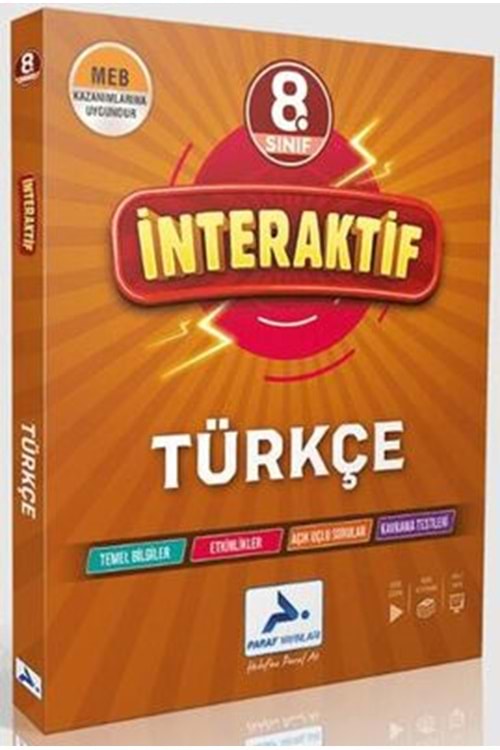 PARAF 8.SINIF İNTERAKTİF TÜRKÇE SORU BANKASI