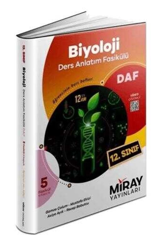 MİRAY 12.SINIF BİYOLOJİ DERS ANLATIM FASİKÜLLERİ