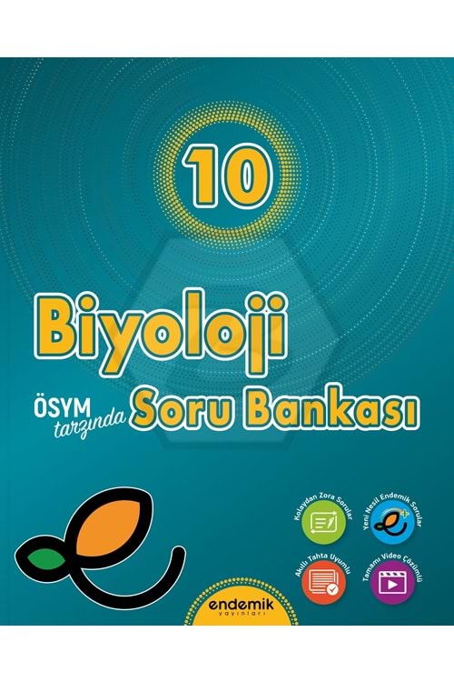 ENDEMİK 10.SINIF BİYOLOJİ SORU BANKASI - 2024