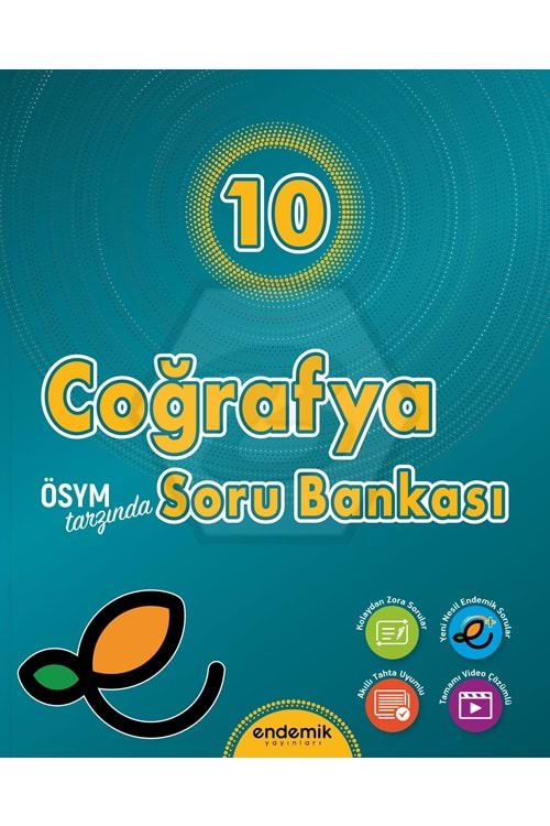 ENDEMİK 10.SINIF COĞRAFYA SORU BANKASI - 2024