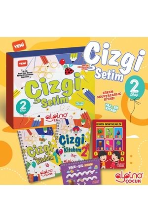 ALPİNO ÇİZGİ SETİM(ÇİZGİ1,ÇİZGİ2,ERKEN OKUR YAZARLIK,YAZ-SİL)