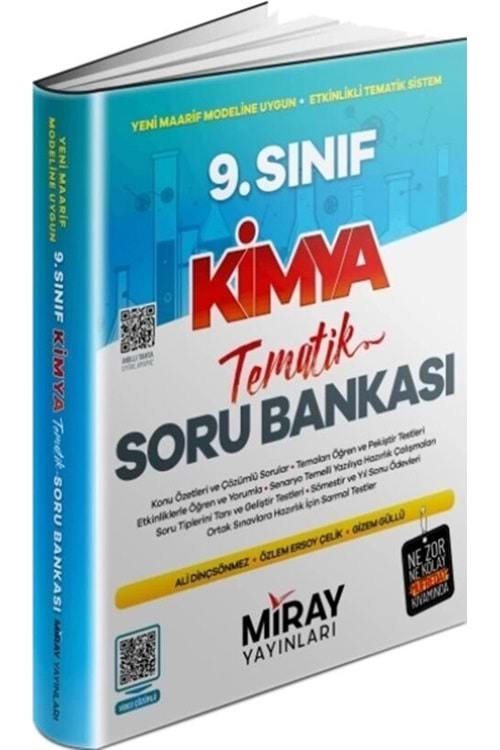 MİRAY 9.SINIF KİMYA TEMATİK KONU ÖZETLİ SORU BANKASI