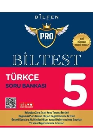 BİLFEN 5.SINIF BİLTEST PRO TÜRKÇE SORU BANKASI YENİ MÜFREDAT