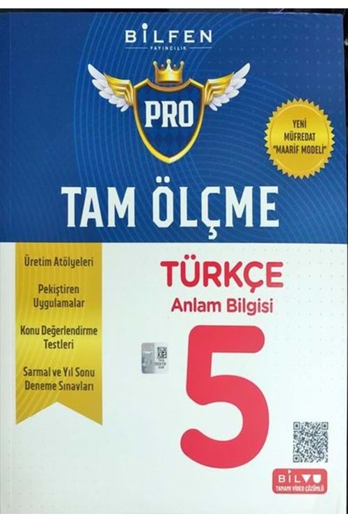 BİLFEN 5.SINIF TAM ÖLÇME PRO TÜRKÇE ETKİNLİKLİ SORU BANKASI YENİ MÜFREDAT