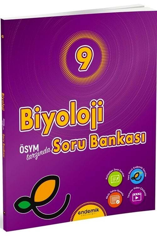 ENDEMİK 9.SINIF BİYOLOJİ SORU BANKASI - 2024