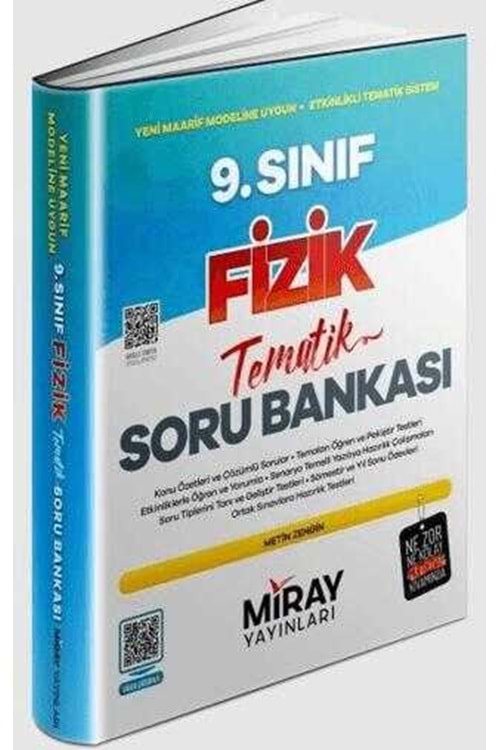MİRAY 9.SINIF FİZİK TEMATİK KONU ÖZETLİ SORU BANKASI