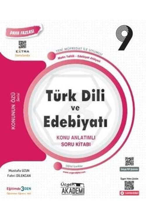 ÜÇGEN AKADEMİ 9.SINIF KONUNUN ÖZÜ - TÜRK DİLİ VE EDEBİYATI - K