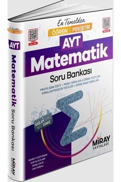 MİRAY ÖĞREN PEKİŞTİR AYT MATEMATİK KONU ÖZETLİ SORU BANKASI