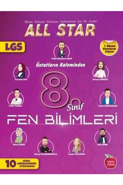NEWTON 8.SINIF ALL STAR 1.DÖNEM 10 SÜREÇ DEĞERLENDİRME FEN BİLİMLERİ