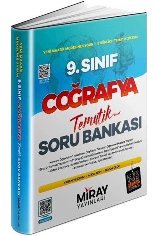 MİRAY 9.SINIF COĞRAFYA TEMATİK KONU ÖZETLİ SORU BANKASI