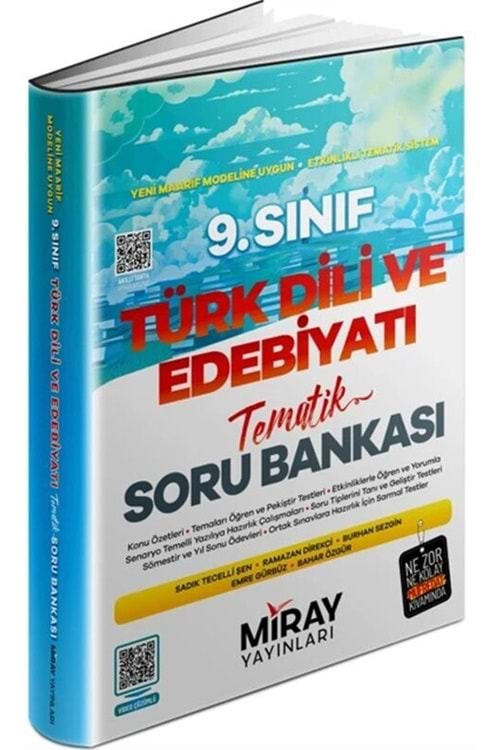 MİRAY 9.SINIF TÜRK DİLİ VE EDEBİYATI TEMATİK KONU ÖZETLİ SORU BANKASI