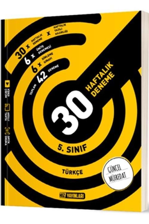 HIZ 5.SINIF TÜRKÇE HAFTALIK DENEME