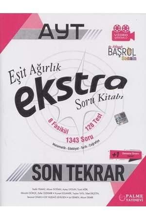 PALME 2022 AYT EŞİT AĞIRLIK EKSTRA SON TEKRAR SORU KİTAB