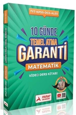 PARAF AKADEMİ TYT MATEMATİK 10 GÜNDE TEMEL ATMA GARANTİ